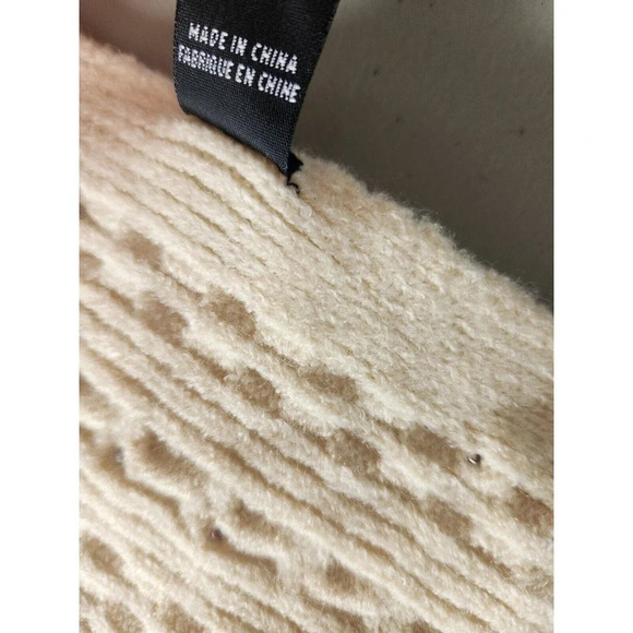 NWT Anthropologie Maeve Pearl Cable Knit Sweater Vest Shrug One Size Ivory - Picture 6 of 11